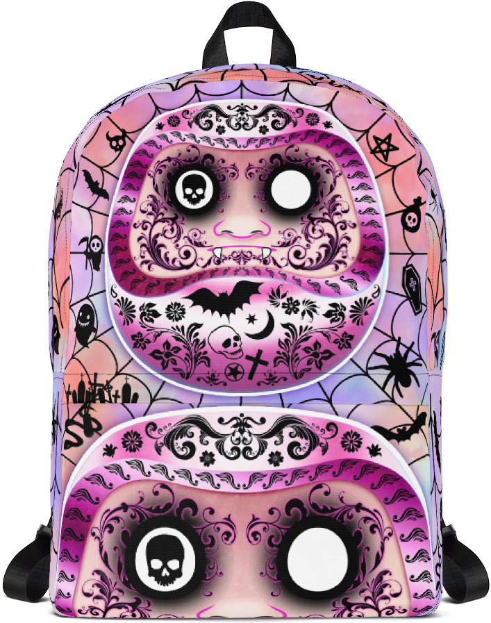 Pastel Goth Daruma Backpack - Backpack (1000x1000), Png Download