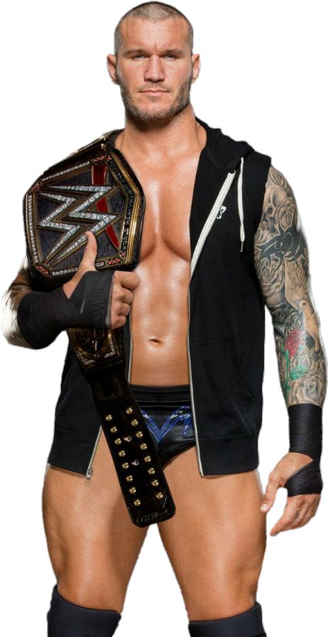Randy Orton Png - Randy Orton Wwe Championship 2017 (474x906), Png Download