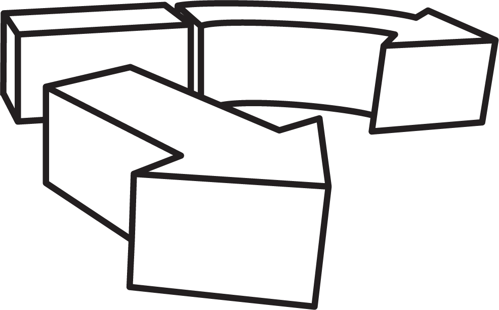 Arrows - Line Art (986x613), Png Download