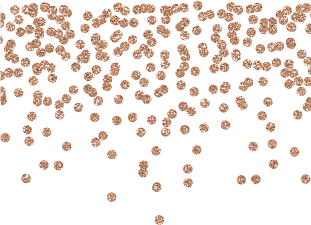 Dots Clipart Gold - Rose Gold Border Png (640x480), Png Download