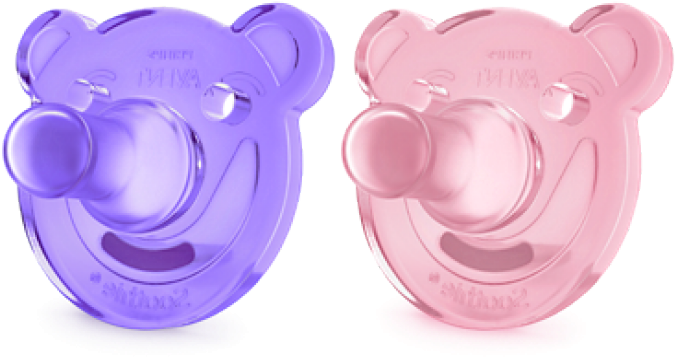 Philips Avent Soothie Pacifier 3m - Avent Pacifier Bear (700x700), Png Download