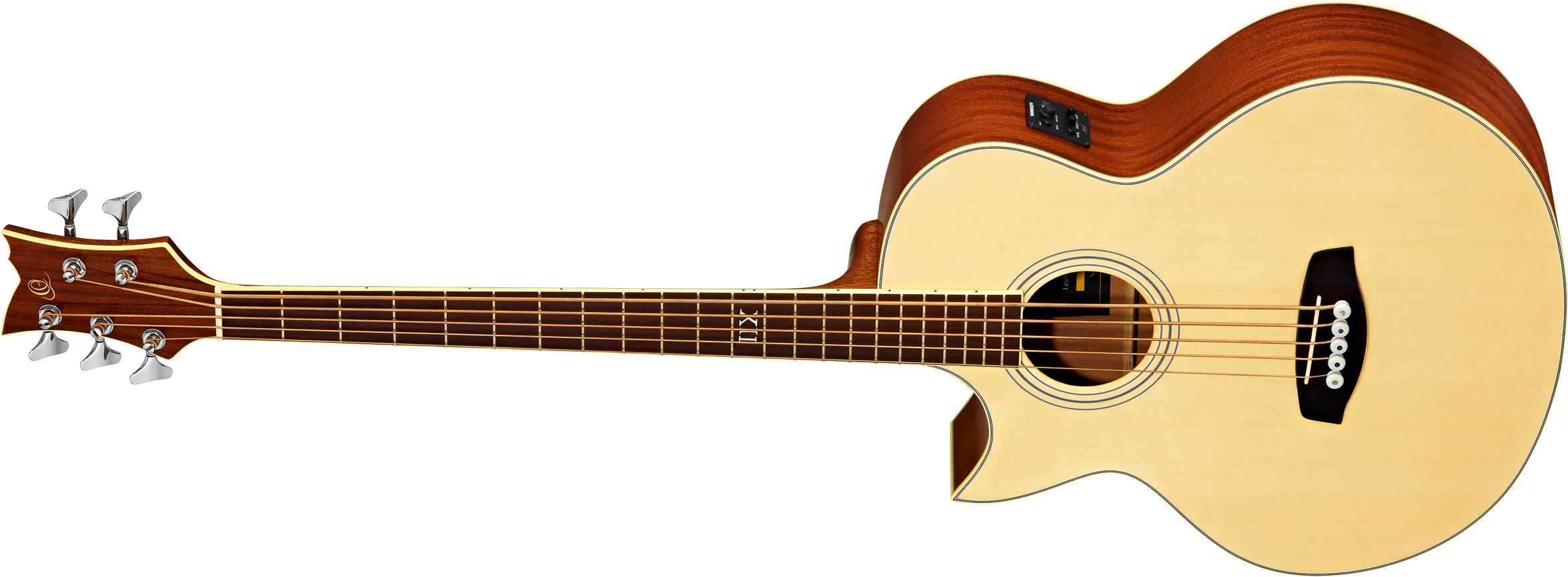 Left Handed Lag Guitar (2500x1000), Png Download