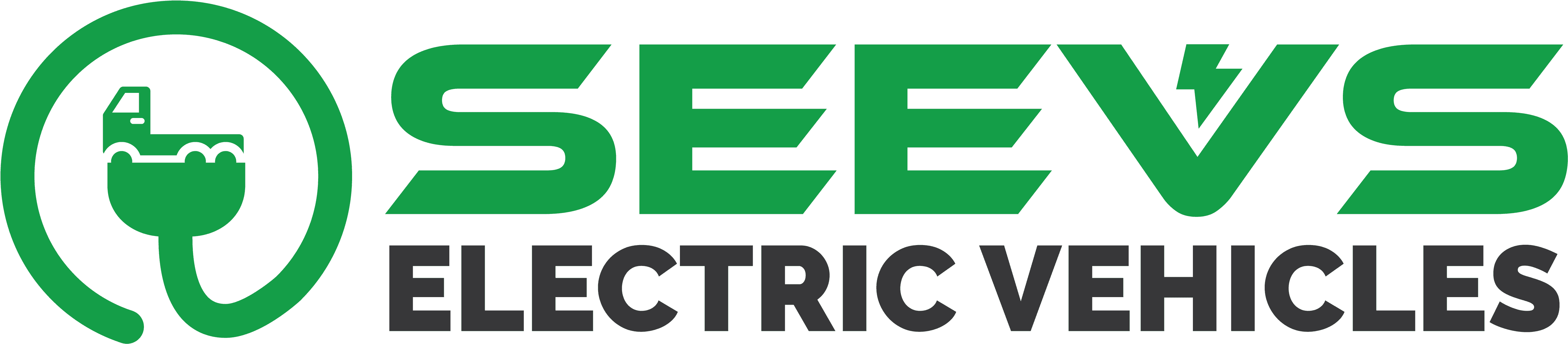 Logo Of Seevs Electric Vehicles - Graphic Design (5322x1284), Png Download