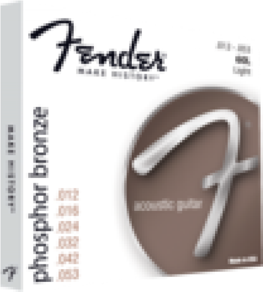 Fender Phosphor Bronze Acoustic Guitar Strings - Fender (600x600), Png Download