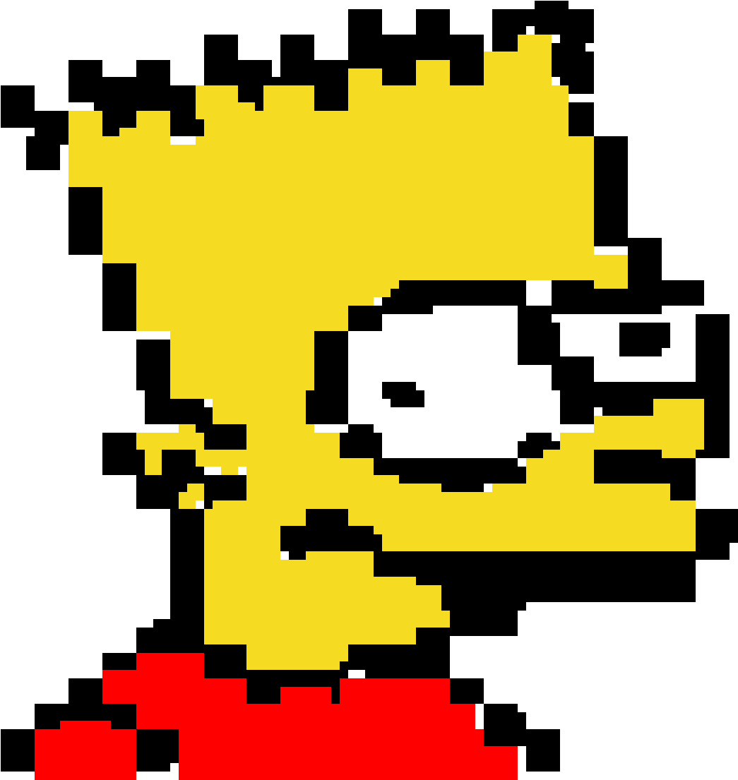 Bart Simpson - Bart Simpson Minecraft (1200x1200), Png Download