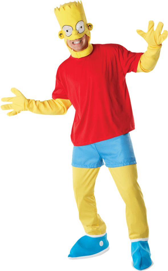 Bart Simpson Costume - Disfraz De Bart Simpson (600x951), Png Download