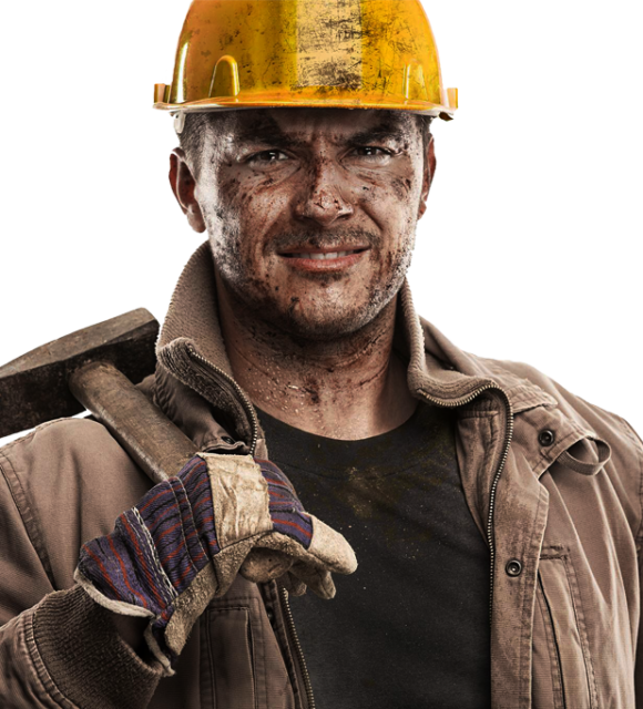 We Do The Dirty Work For You - Muddy Workers (580x640), Png Download