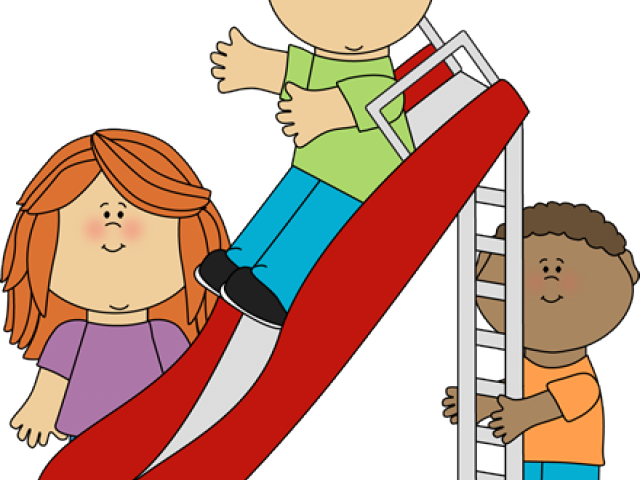Upside Down Clipart Kid Recess - Student In Playground Clipart (640x480), Png Download