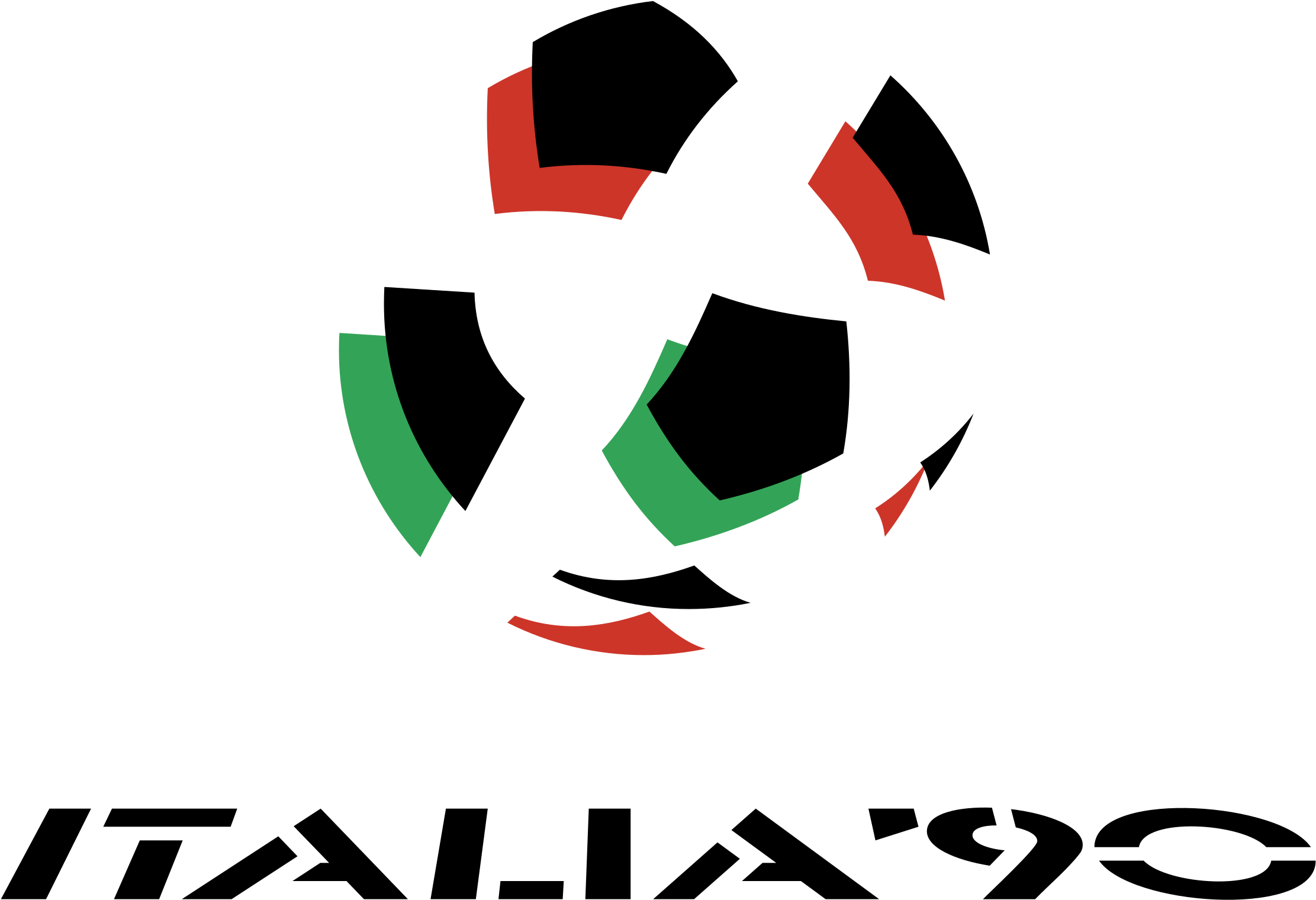 Collection Of Free Italy Vector Theme - Fifa World Cup 1990 Logo (2400x2400), Png Download