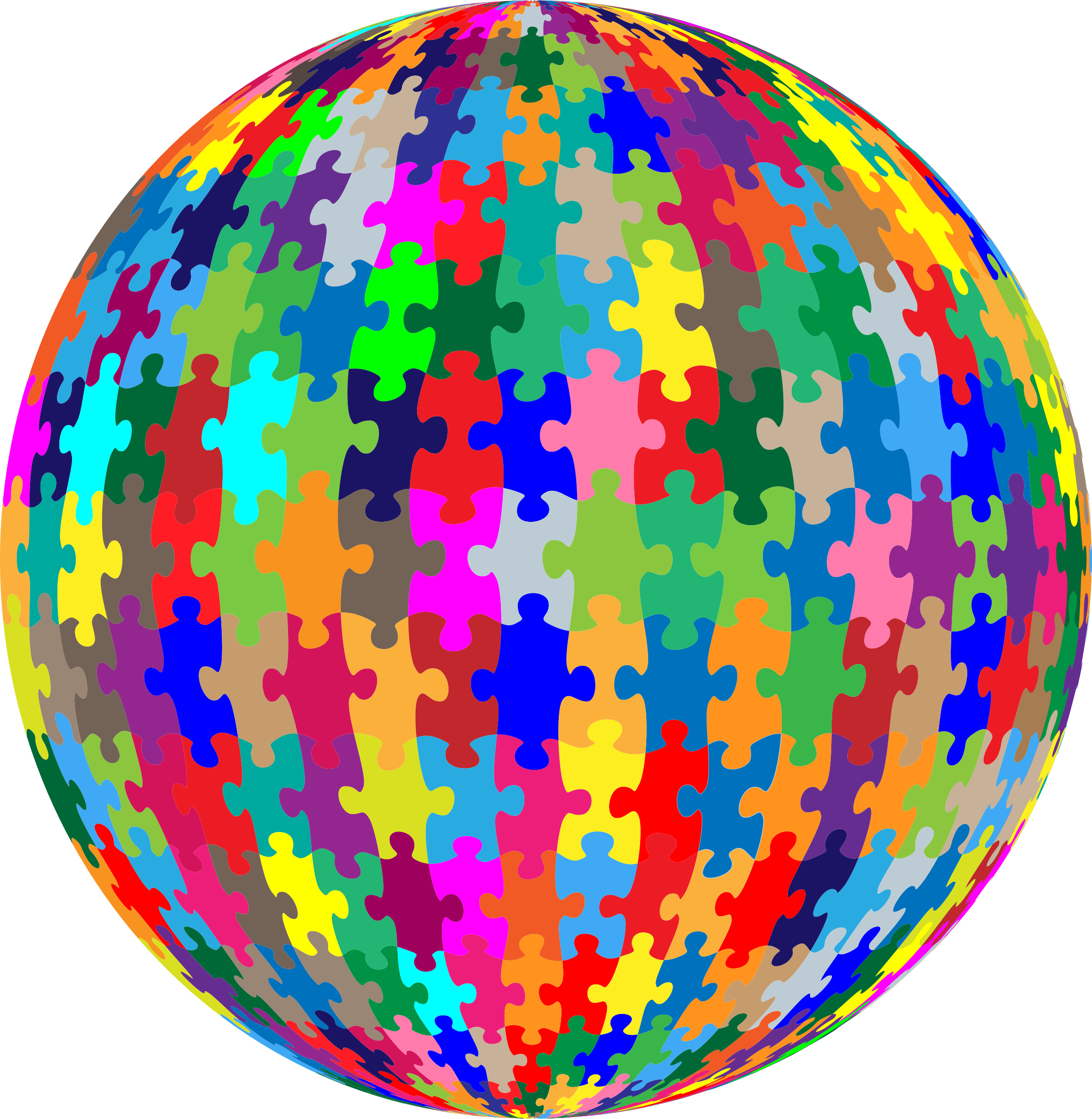 This Free Icons Png Design Of Multicolored Jigsaw Puzzle (2320x2378), Png Download