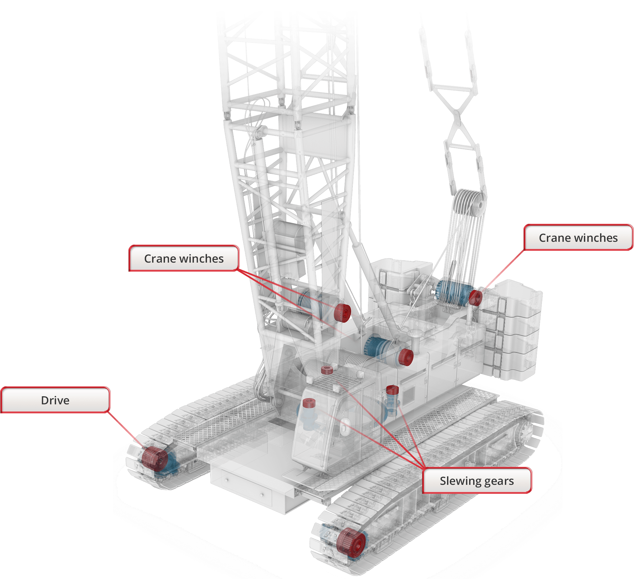 Cranes In Winch Technology - Diagram (2068x1883), Png Download