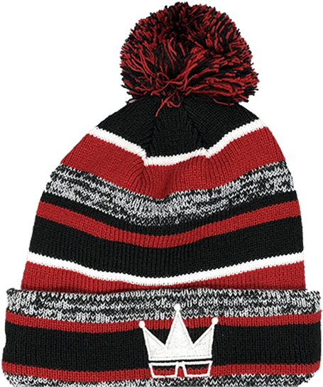 Pom-pom White Crown - Beanie (550x600), Png Download