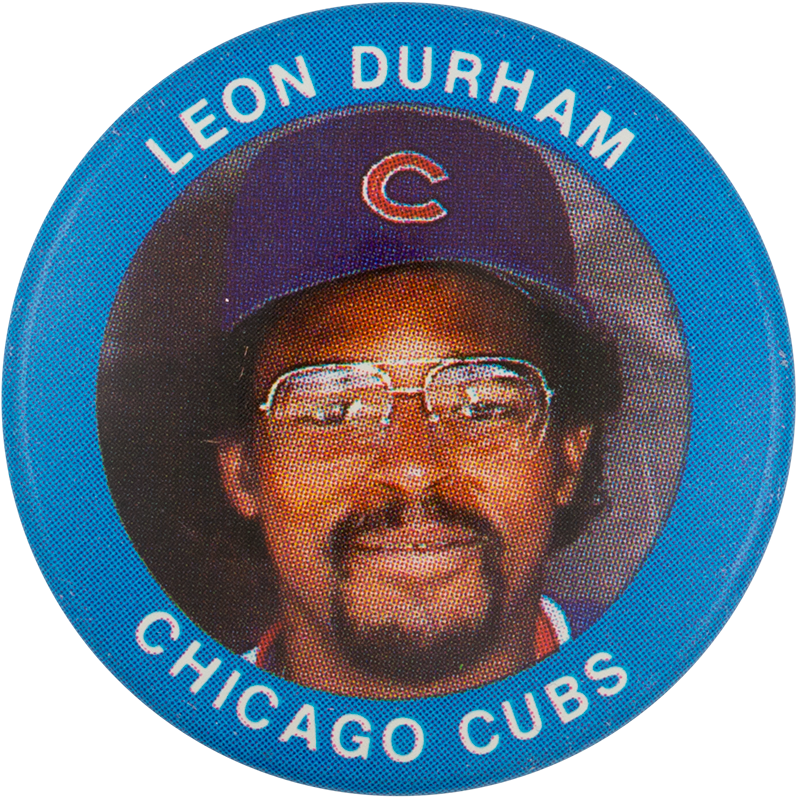 Leon Durham Chicago Cubs - Badge (1000x908), Png Download