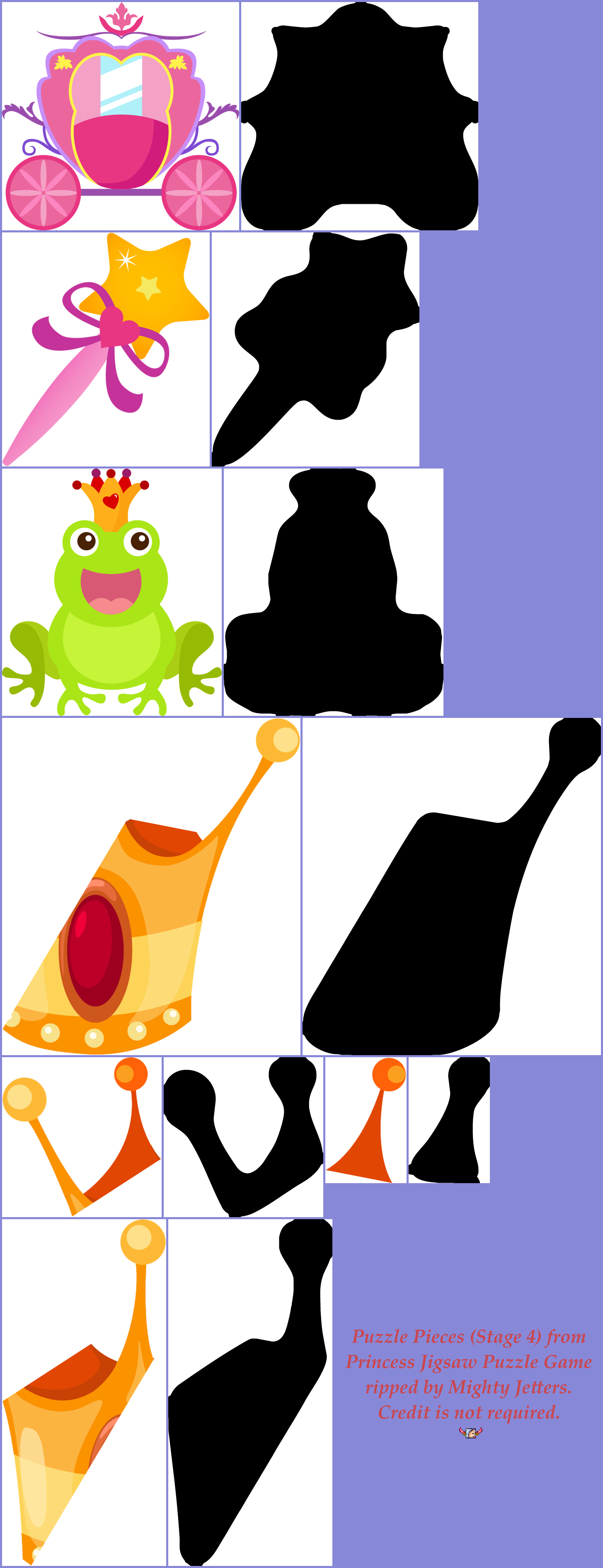 Click For Full Sized Image Puzzle Pieces - Corona Princess (1455x3785), Png Download
