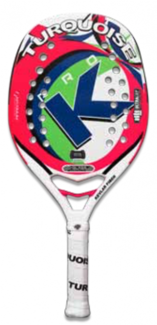 Racchetta Beach Tennis Turquoise Pro K Challenge White - Beach Tennis Racchetta Png (650x650), Png Download