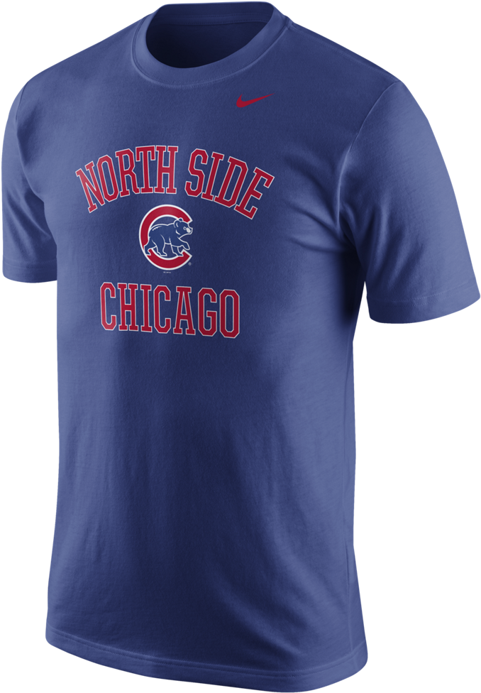 Chicago Cubs North Side - Nike Flaming Spear Shirt (1000x1000), Png Download