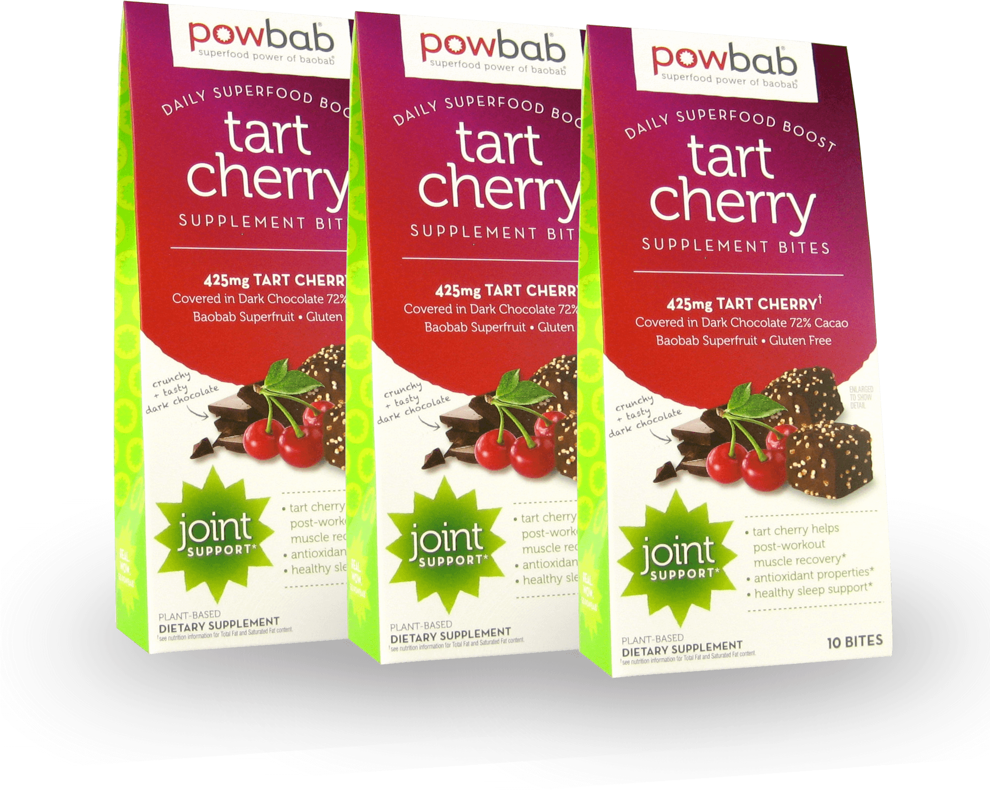 Powbab Tart Cherry Supplement Bites - Flyer (2000x2000), Png Download