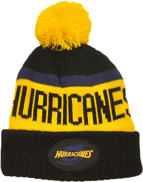 Hurricanes Super Rugby Pom Pom Beanie - Hurricanes (600x600), Png Download