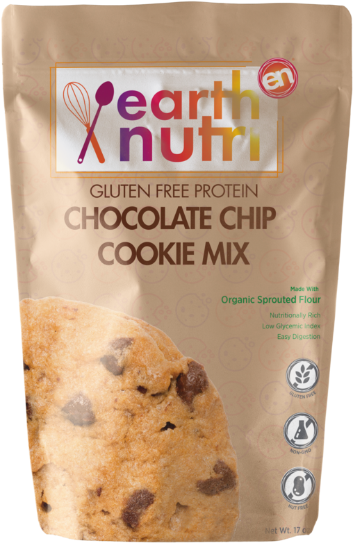 Gluten Free Protein Chocolate Chip Cookie Mix Made - Whole Grain (1024x941), Png Download