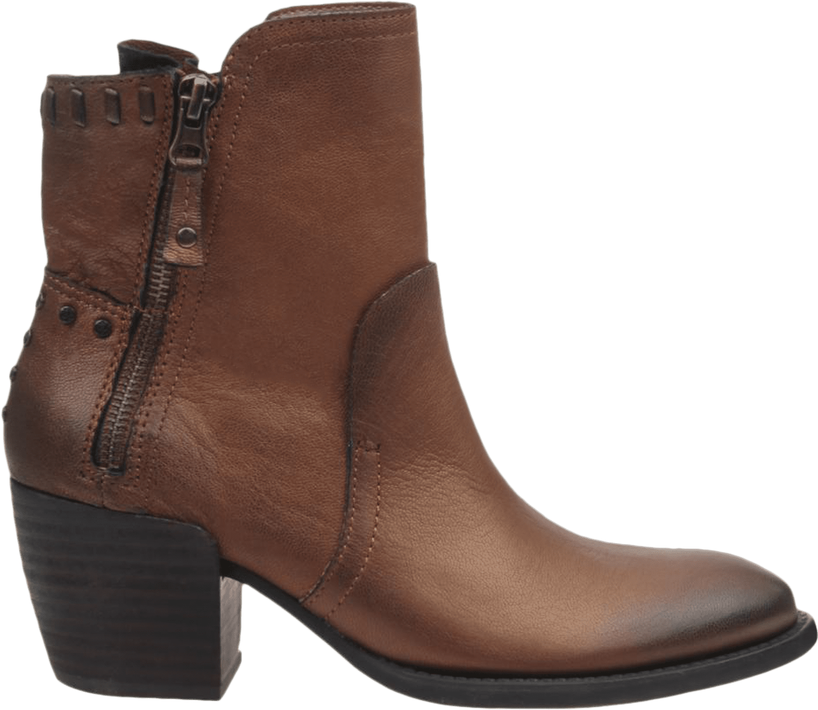 Womens Ankle Boots Red Eye In Dark Bronze Side View - Boot (1782x1782), Png Download