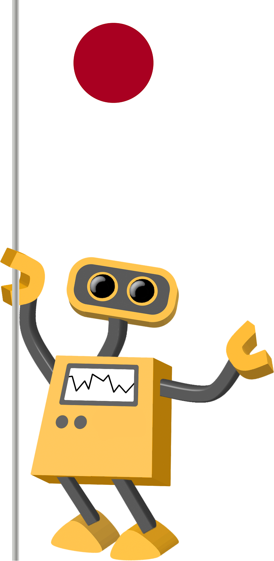 Flag Bot, Japan - Robot Bd (926x1896), Png Download