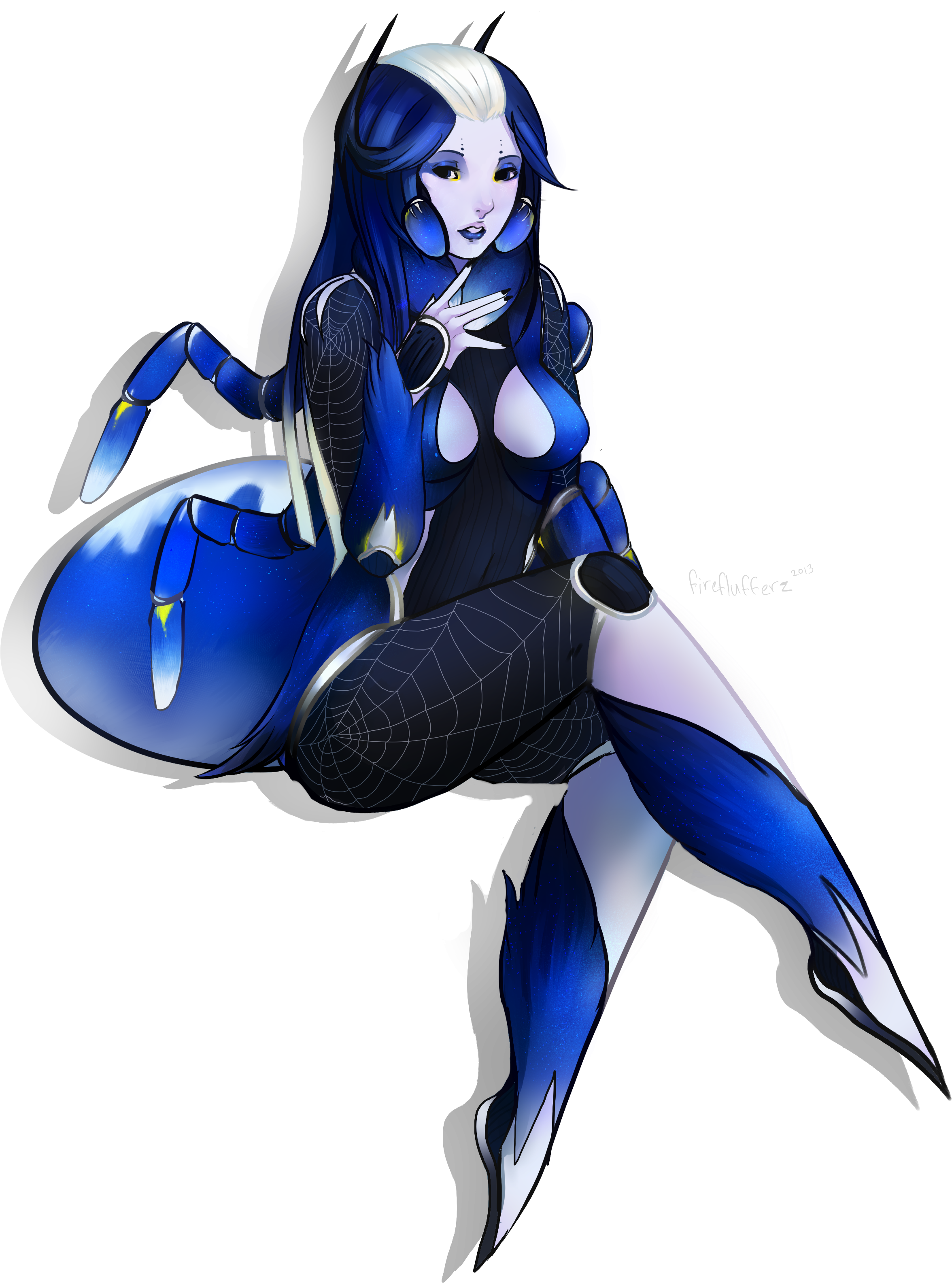 Except As A Person Weasyl Pmetallica - Poecilotheria Metallica Art (2908x3517), Png Download