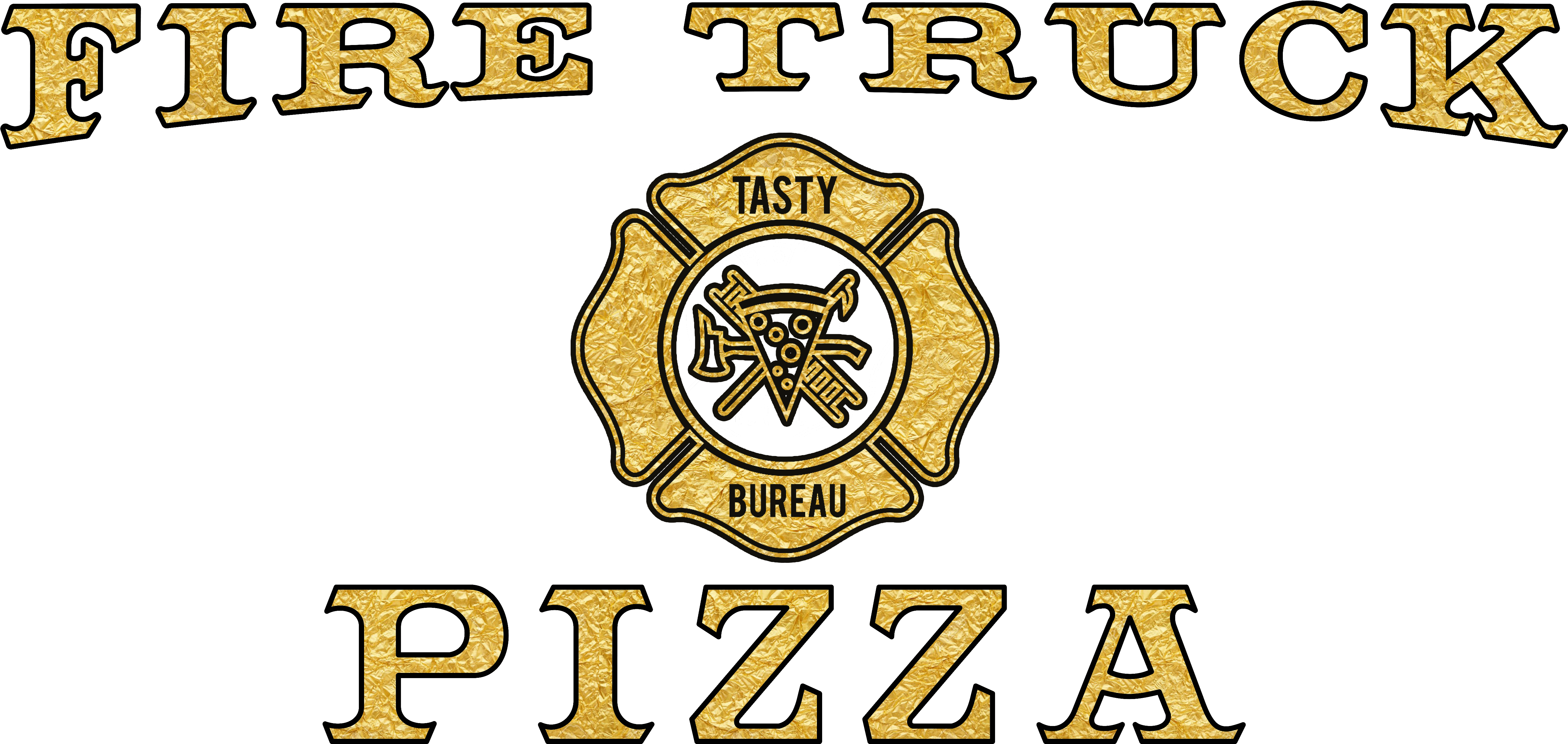 Fire Truck Pizza Logo - Fire Truck Font (5879x2965), Png Download