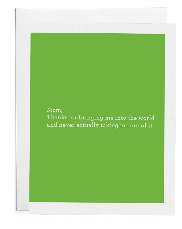 Mom Thanks For Bringing Me Into This World - Graphics (1023x1024), Png Download