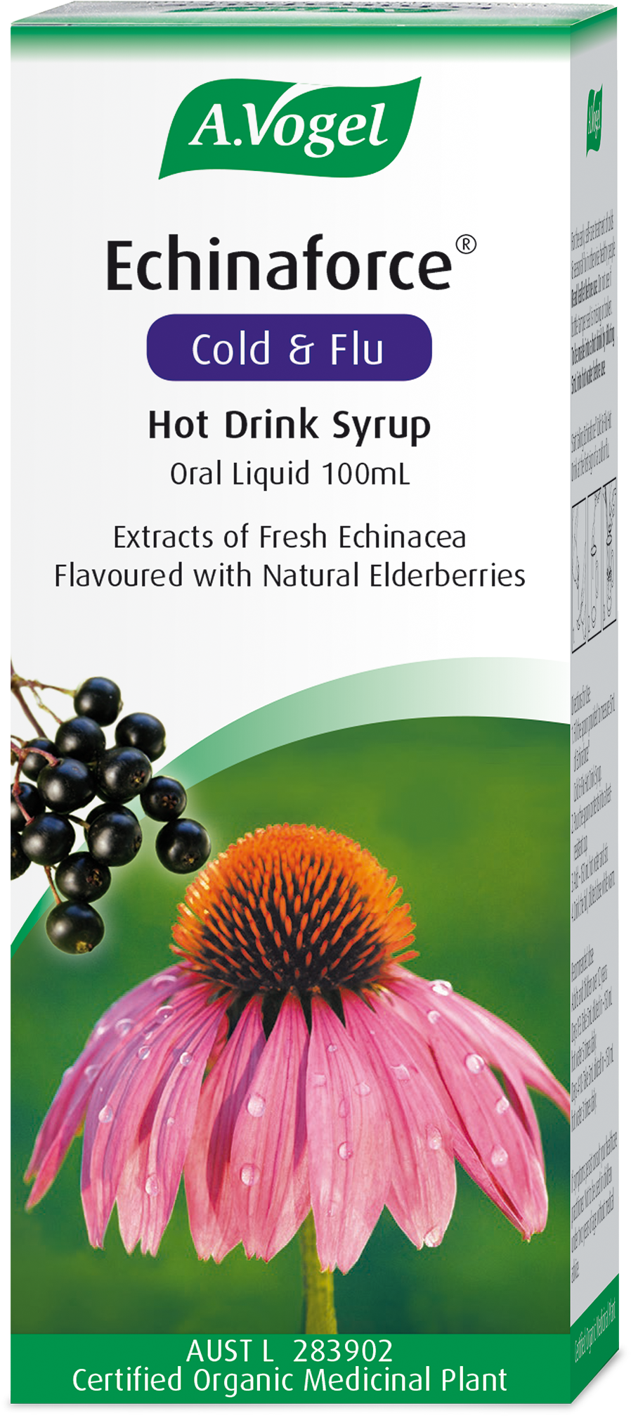 Echinaforce Cold And Flu Hot Drink - Hot Drink A Vogel (1278x2361), Png Download