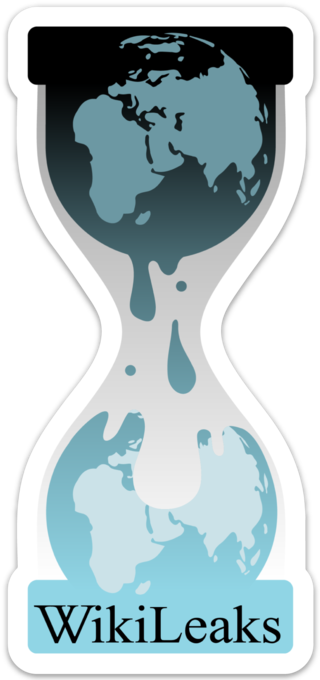 Wikileaks Hourglass Logo Bumper Sticker - Wikileaks Logo (680x680), Png Download