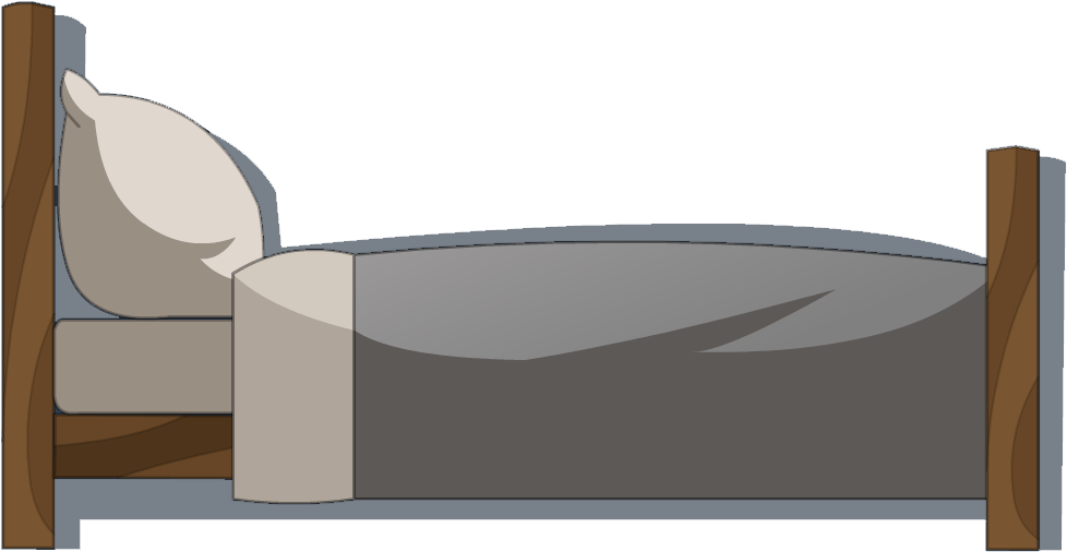 Lit Png - Lit Vue De Profil (1000x600), Png Download