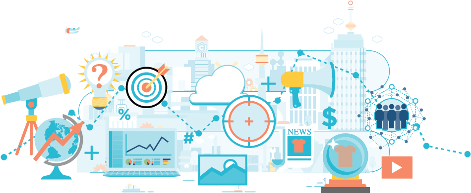 Social Media Has Forever Changed The Advertising Landscape - Illustration (984x445), Png Download