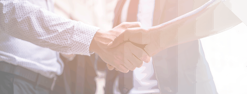 Hand-shake - Business (1050x400), Png Download
