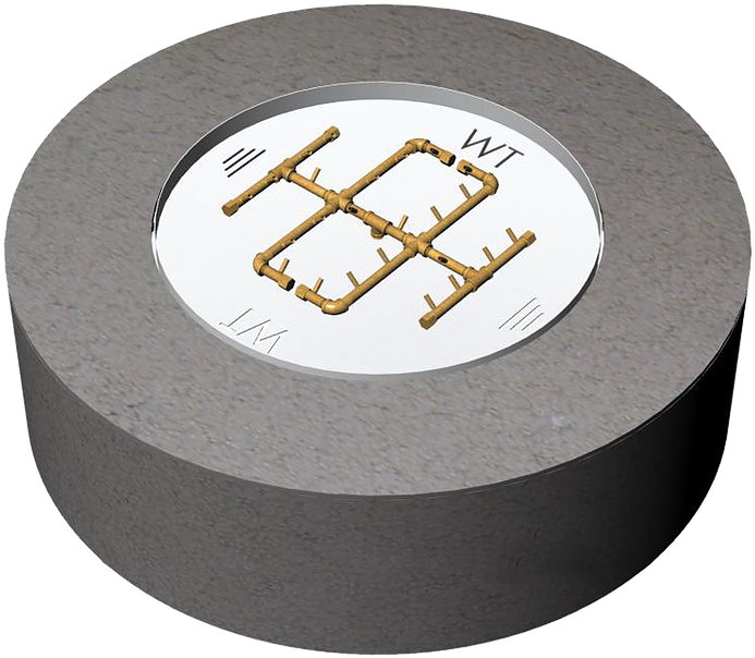 Ready To Finish Warming Trends Diy Fire Pit Kit 60 - Circle (728x728), Png Download