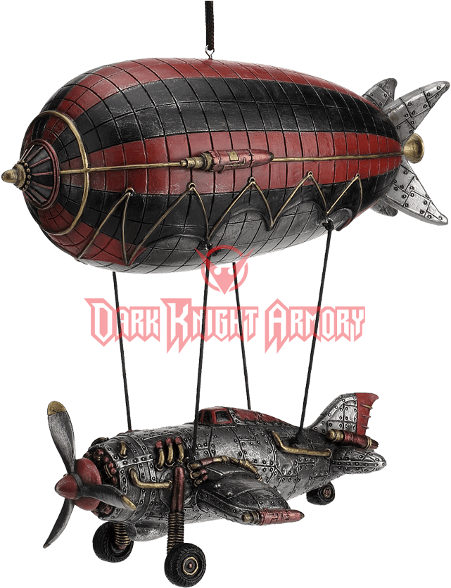 Steampunk Airship With Propeller Airplane Gondola (850x850), Png Download
