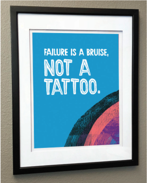 Failure Is A Bruise - Picture Frame (1024x642), Png Download
