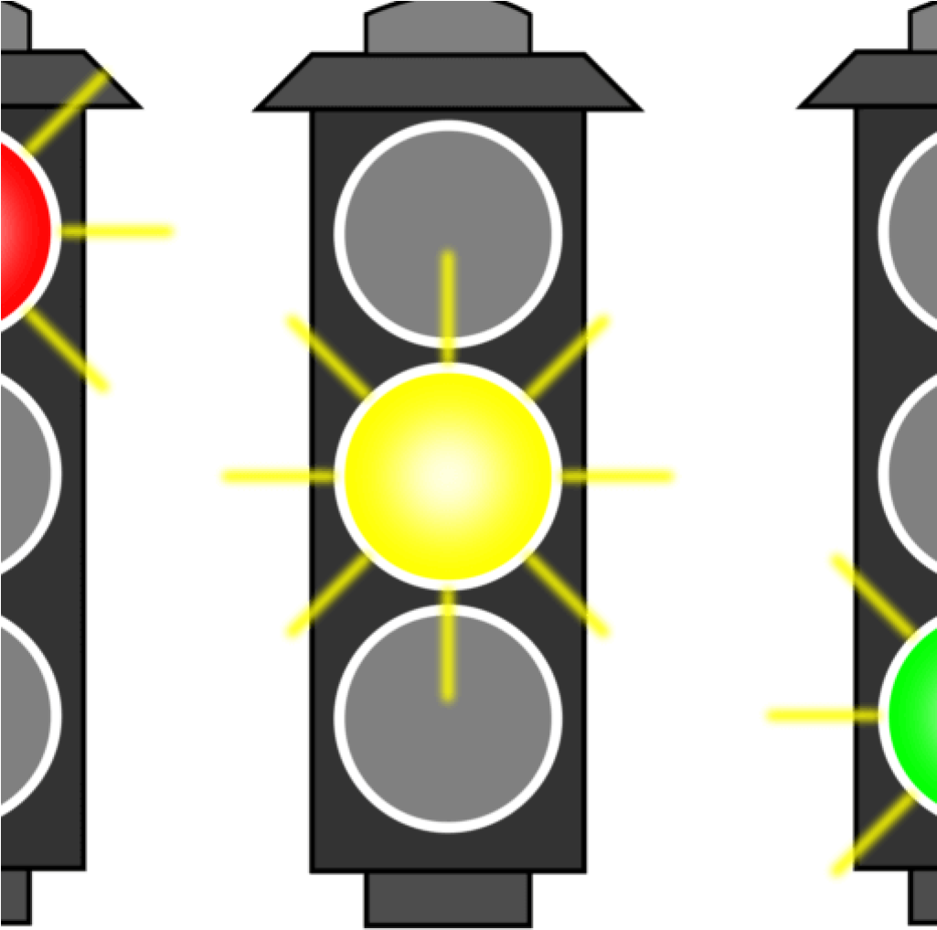 Stop Light Clip Art 15 Stoplight Clipart Traffic Border - Red Amber Green Traffic Light (1024x1024), Png Download
