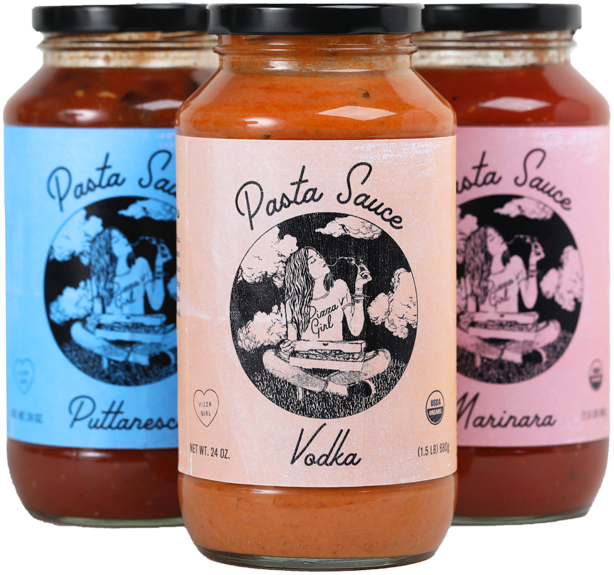 Origins Of Pizza Girl's Old World Italian Pasta Sauce - Hot Chocolate (1000x722), Png Download