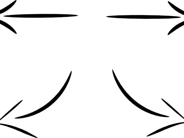 Drawn Arrow Vector - Black Arrows (640x480), Png Download