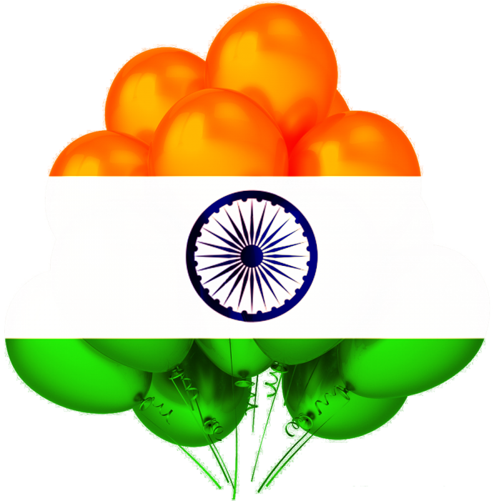 Happy Republic Day India Calligraphy In Hindi 26 January - Flag Of India (700x700), Png Download