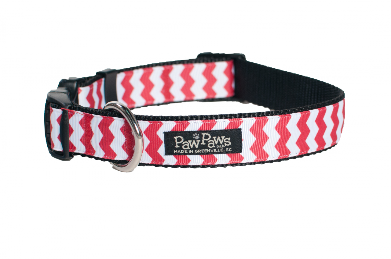 Chevron Dog Collar-red - Strap (1280x850), Png Download