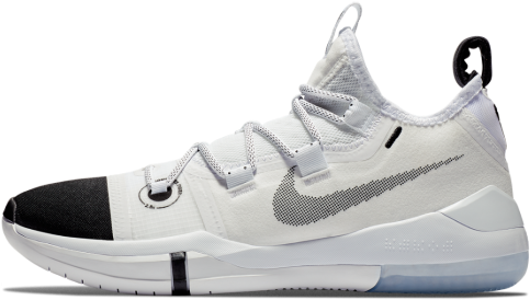 Ar5515 100 A - Kobe Ad 2018 White Black (560x560), Png Download