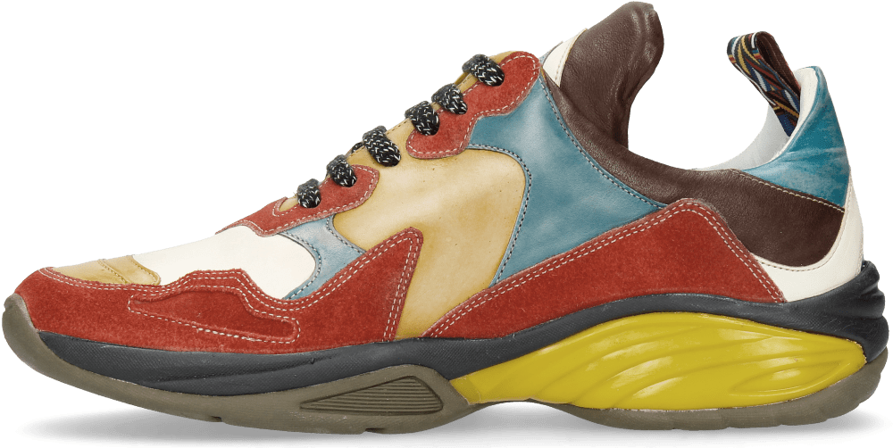 Sneakers Kobe 1 Suede Pattini Pompe White Sun Bluette - Sneakers (1024x1024), Png Download