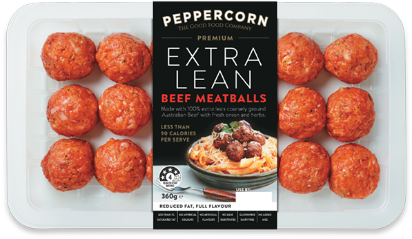 Pfc Ppexl 360g Beef Meatballs 605x530px - Pepperoni (605x530), Png Download