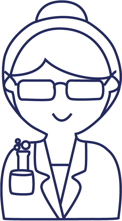 Scientist - Line Art (432x773), Png Download