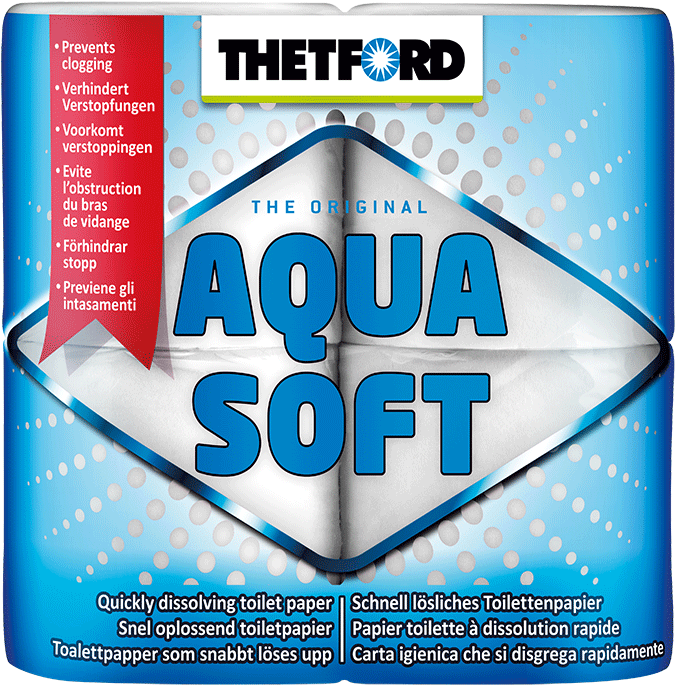 Thetford Toilet Paper 4pk - Aqua Soft Thetford (800x800), Png Download