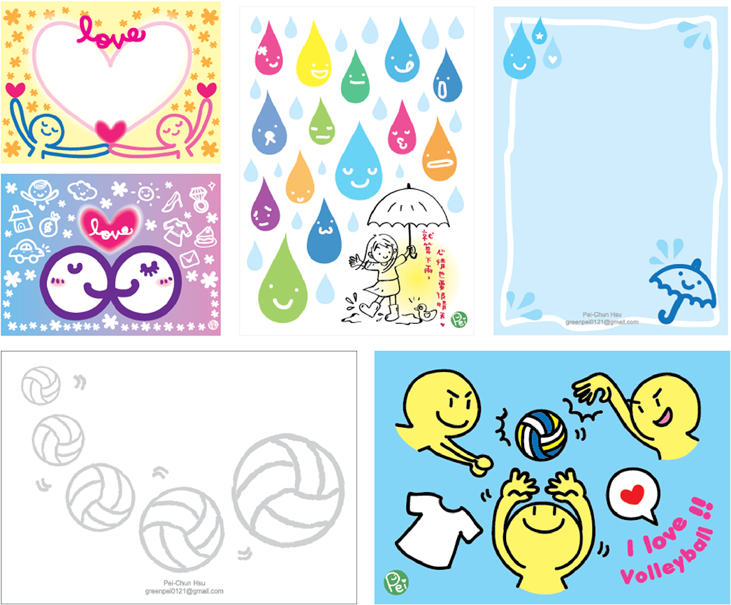 Therefore, I Drew These Illustrated Postcards Based - Cartoon (1200x900), Png Download