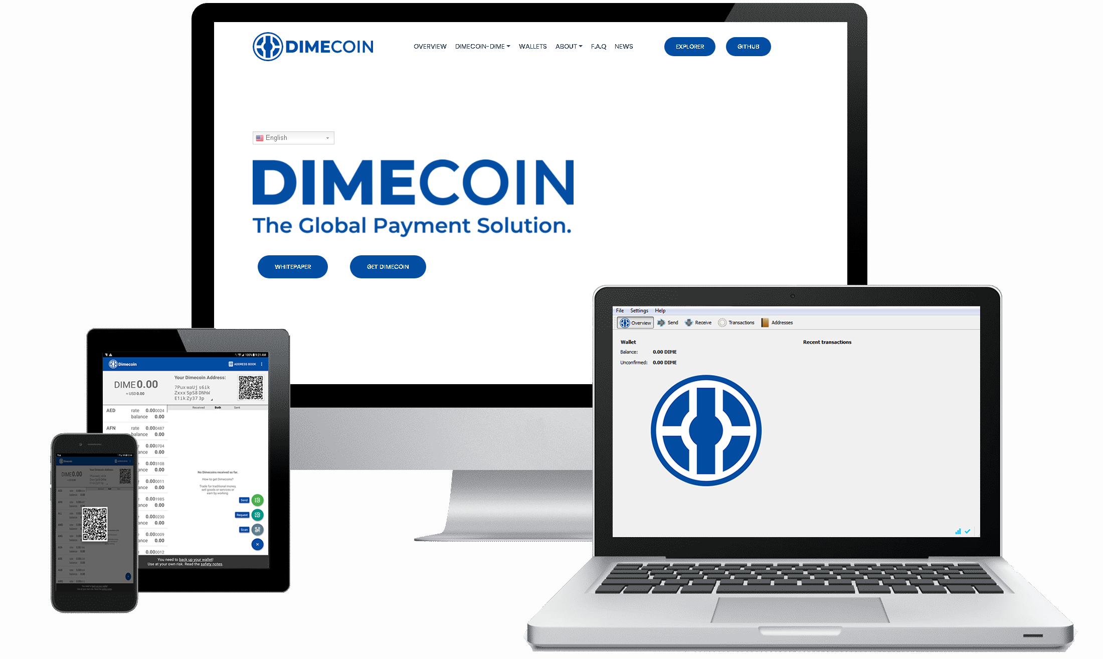 Dimecoin Is Currently Being Utilized In-stores Today - Laptop Tab Mobile (2200x1314), Png Download