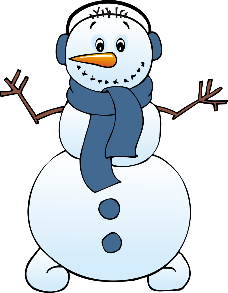 Snowman Black And White Snowman Clipart - Free Clip Art Snowman (800x1024), Png Download
