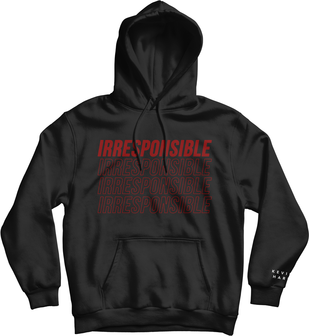 Irresponsible Black Hoodie - Kevin Hart Irresponsible Tour Merch (1500x1500), Png Download